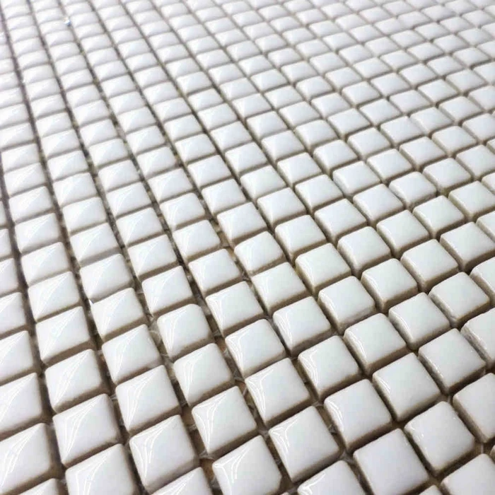 

9.5*9.5mm mini white color glazed ceramic mosaic tile for bathroom shower tiles living room border kitchen backsplash hallway