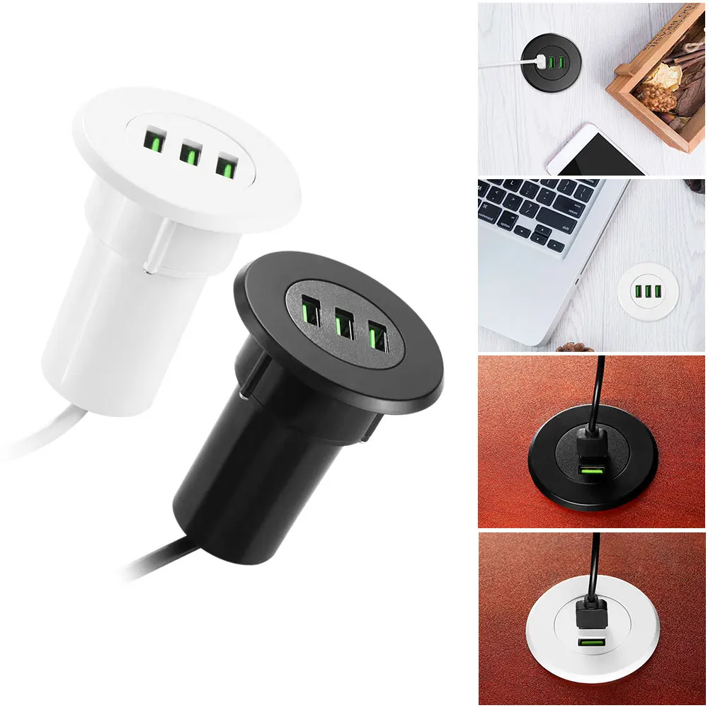 Powstro 3 usb порта зарядное устройство концентратор втулка настольное отверстие USB зарядное устройство портативный адаптер Быстрая зарядка для samsung для huawei sony