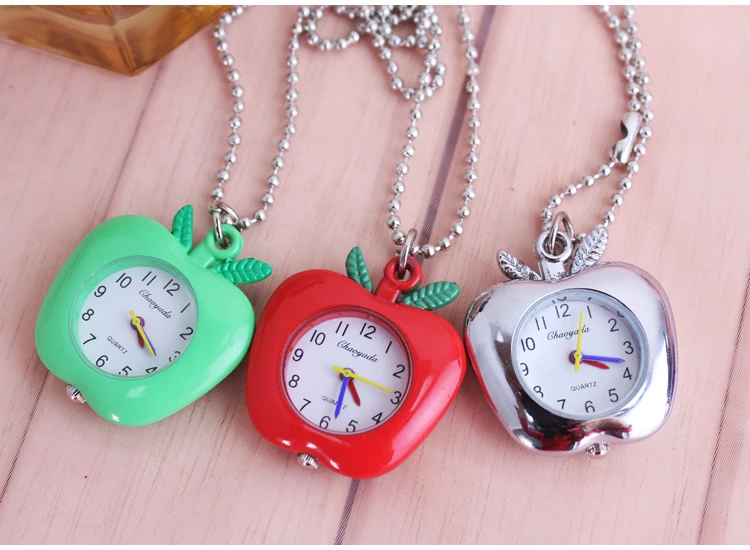 1 шт. милые детские Мультяшные часы принцессы для девочек карманные высокое