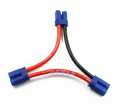 Кабель адаптера для литиевой батареи модели самолета 10 шт. EC5 12awg 10Awg силиконовый