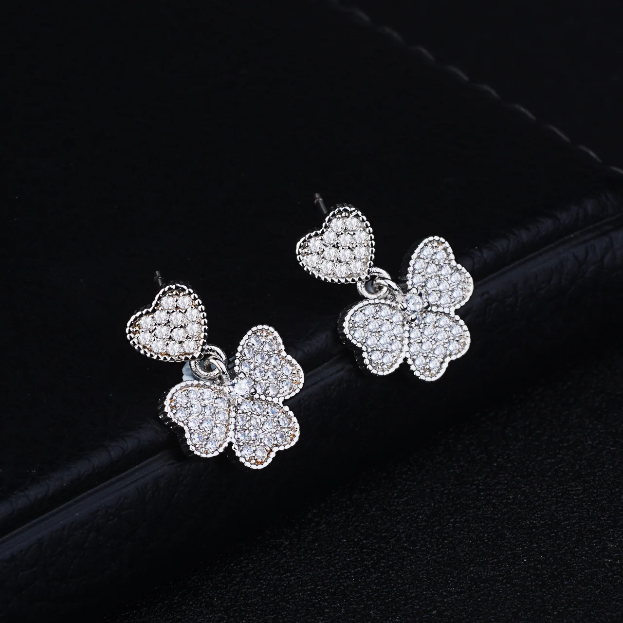 

S925 silver zircon earrings,Silver pin earrings,Fashion Jewelry Stud Earrings,