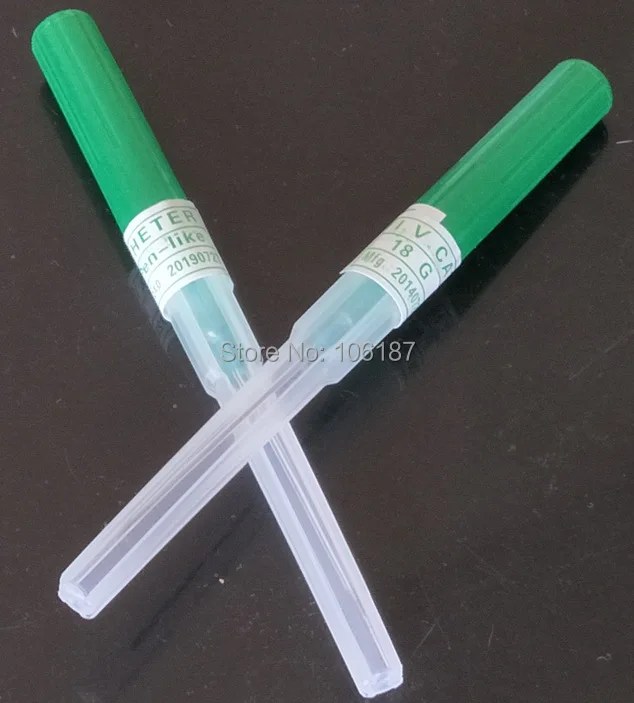 9 шт. 18G I.V. Спицы для пирсинга с катетером|piercing needle|catheter piercingcatheter needle |