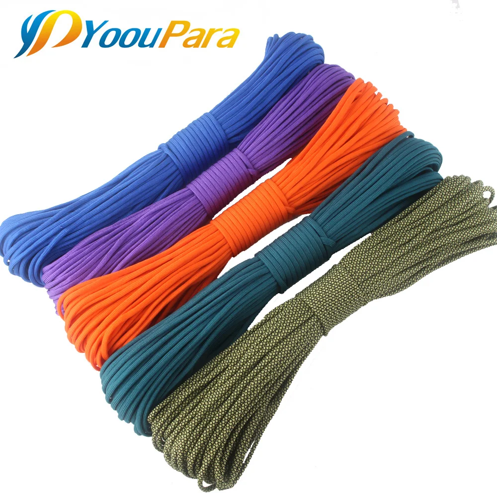 1000FT Паракорд 550 парашютный шнур веревка Cuerda Escalada 7 нитей Открытый Campling Survival Paracord 252