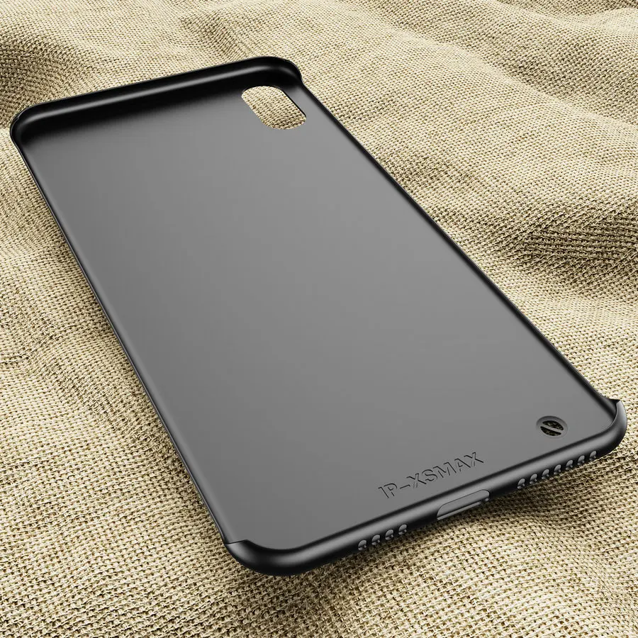 Безрамный чехол для iPhone XS Max 6 6s 7 8 Plus X XR роскошный яркий чистый цвет матовый