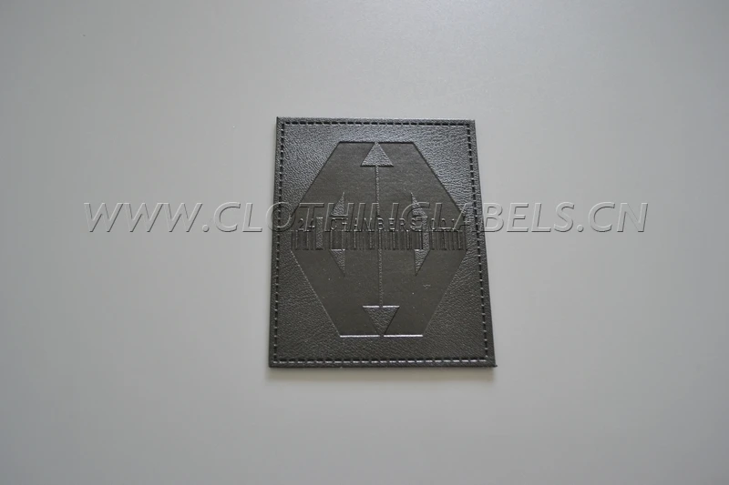 Индивидуальный тисненый печатный значок из искусственной кожи нашивка для