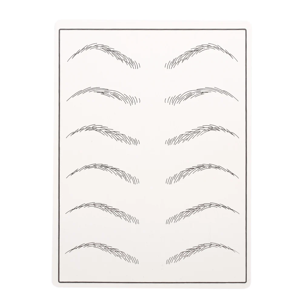 Complete Eyebrow Tattoo Practice Kit Microblading Pen Ruler Needles Pigment Skin for Permanent Makeup | Красота и здоровье