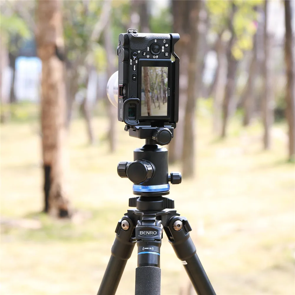 SmallRig a6500 L пластина с деревянной ручкой для sony A6500 l-кронштейн пластина штатив быстросъемная боковая пластина+ Комплект базовой плиты-2074