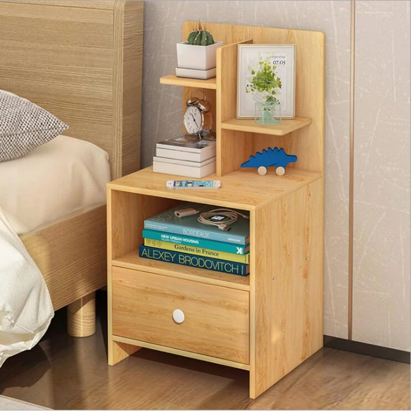 Современная спальня боковой шкаф muebles de dormitorio Nordic Деревянный прикроватный столик