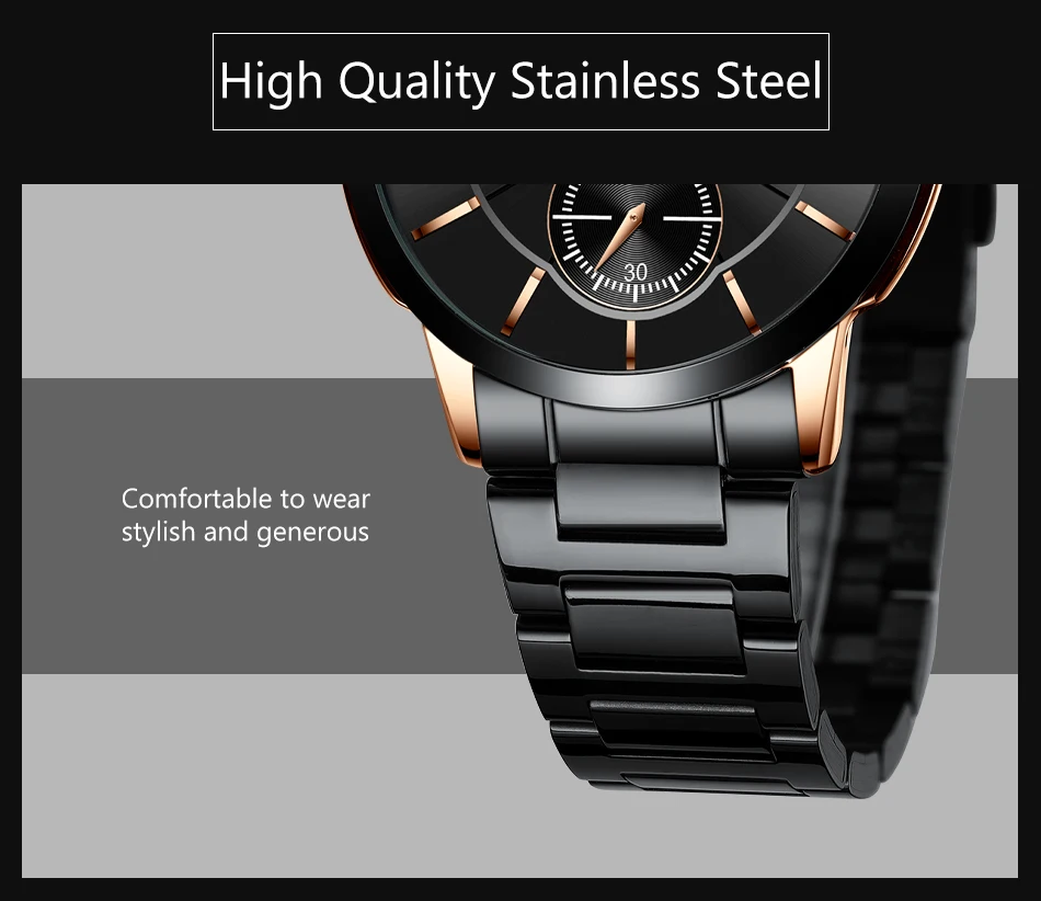 Reloj CIVO quartz watches mens fashion sport dial waterproof wirst watches top brand luxury steel strap man watches montre homme