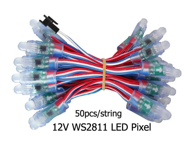 SZYOUMY DC12V 12 мм WS2811 1903IC полный Цвет Водонепроницаемый IP67 дизайн рекламы светодиодные пиксельные модули 2000 шт./лот DHL
