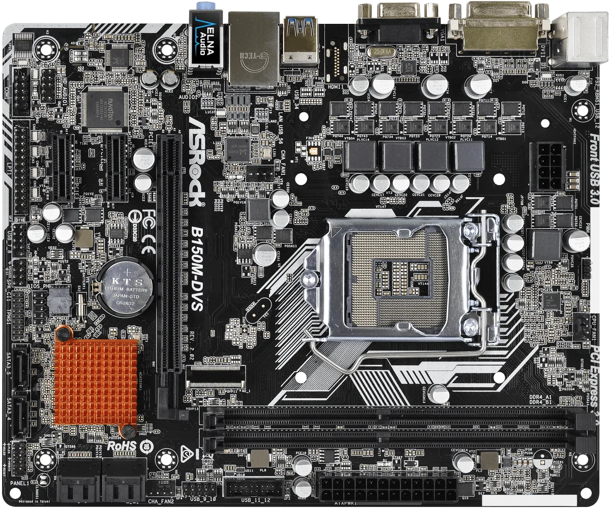 Asrock Женская настольная материнская плата B150 Socket LGA 1151 i3 i5 i7 DDR4 32G SATA3 USB3.0 VGA DVI Micro-ATX |