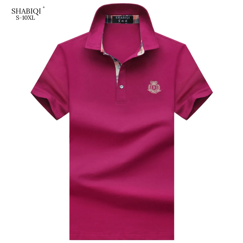SHABIQI Brand Men Clothes 2021 Polo Shirt Men's Fashion Short Sleeve Shirts Breathable &amp Plus Size Good Quality | Мужская одежда