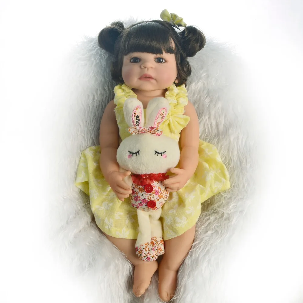 KEIUMLovely 55 см кукла для новорожденной девочки силиконовая модная Реалистичная