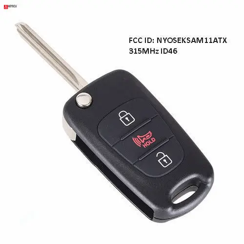 Новый запасной смарт ключ Keyecu 315 МГц ID46 для Kia Soul 2010 2011 2012 2013 FCC:NYOSEKSAM11ATx|Ключ от авто|