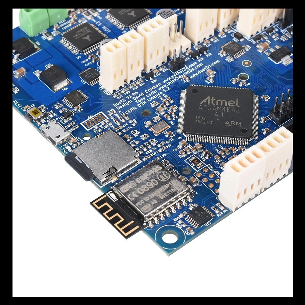 3D принтер материнская плата клонированная Duet 2 wifi V1.04 wifi плата контроллера 32 бит с 4," PanelDue сенсорный экран для станка с ЧПУ