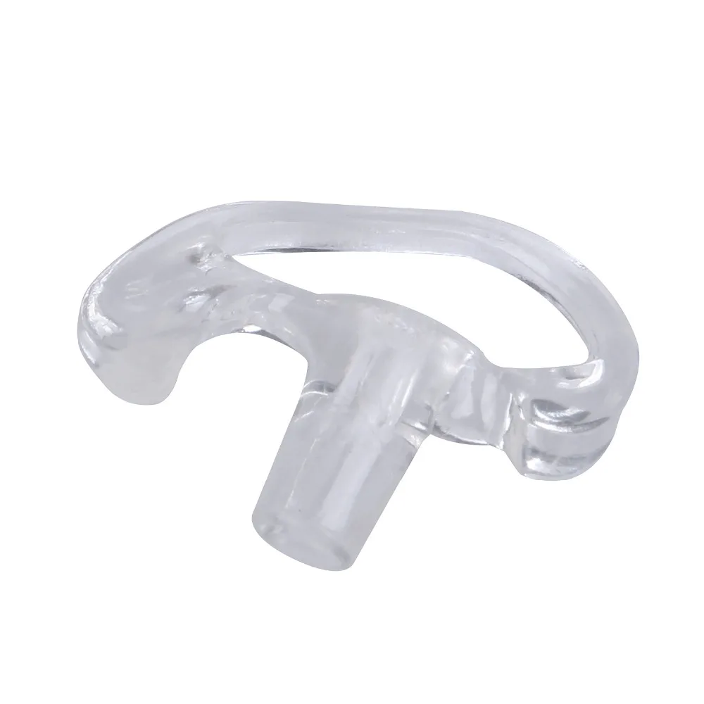 Two Way radio Ear Bud 10 Pairs Transparent Middle Silicone Soft Ear Bud for Covert Acoustic Tube Earpiece of Walkie Talkie