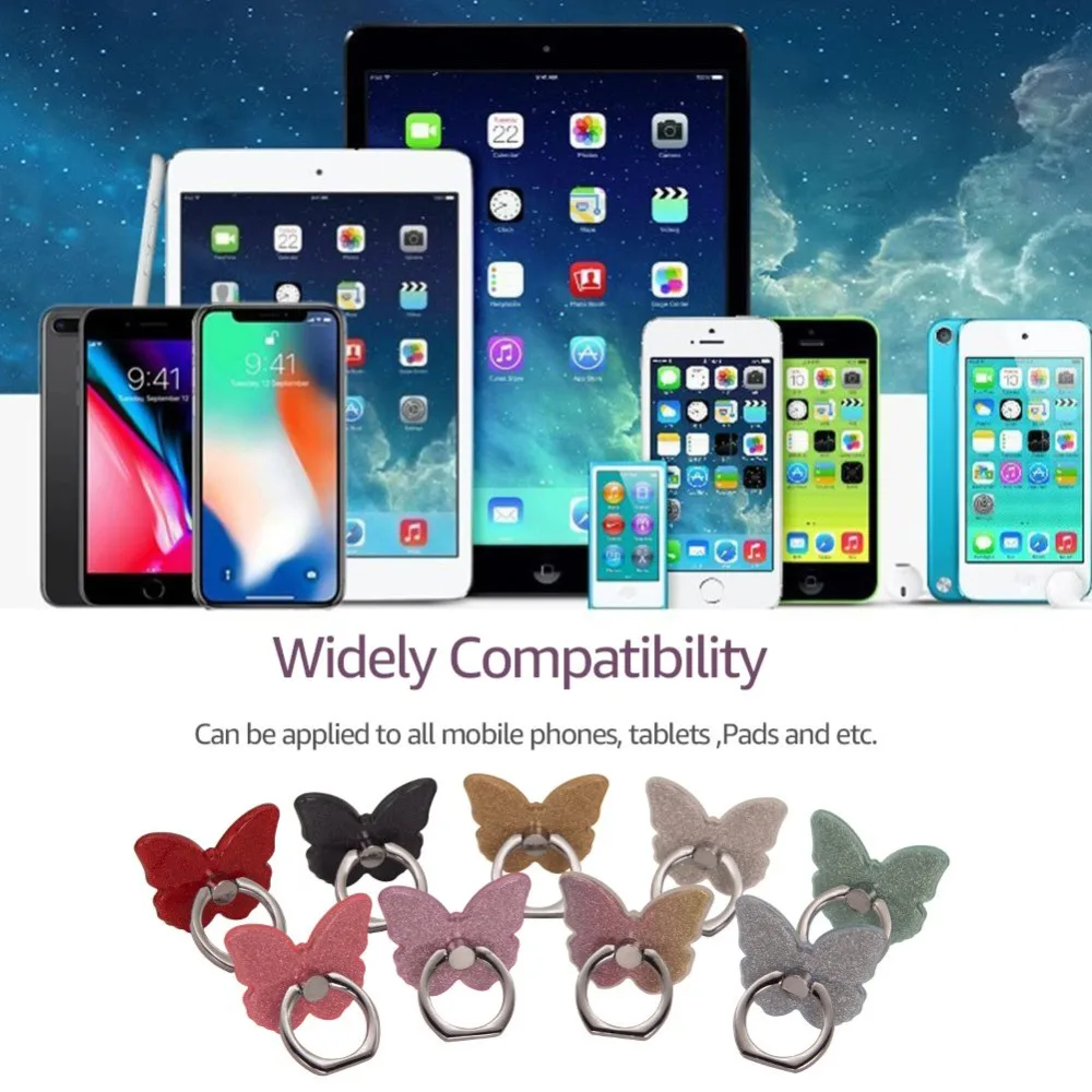 PORTEFEUILLE держатель для телефона Подставка iphone XS Аксессуары Бабочка блестящая