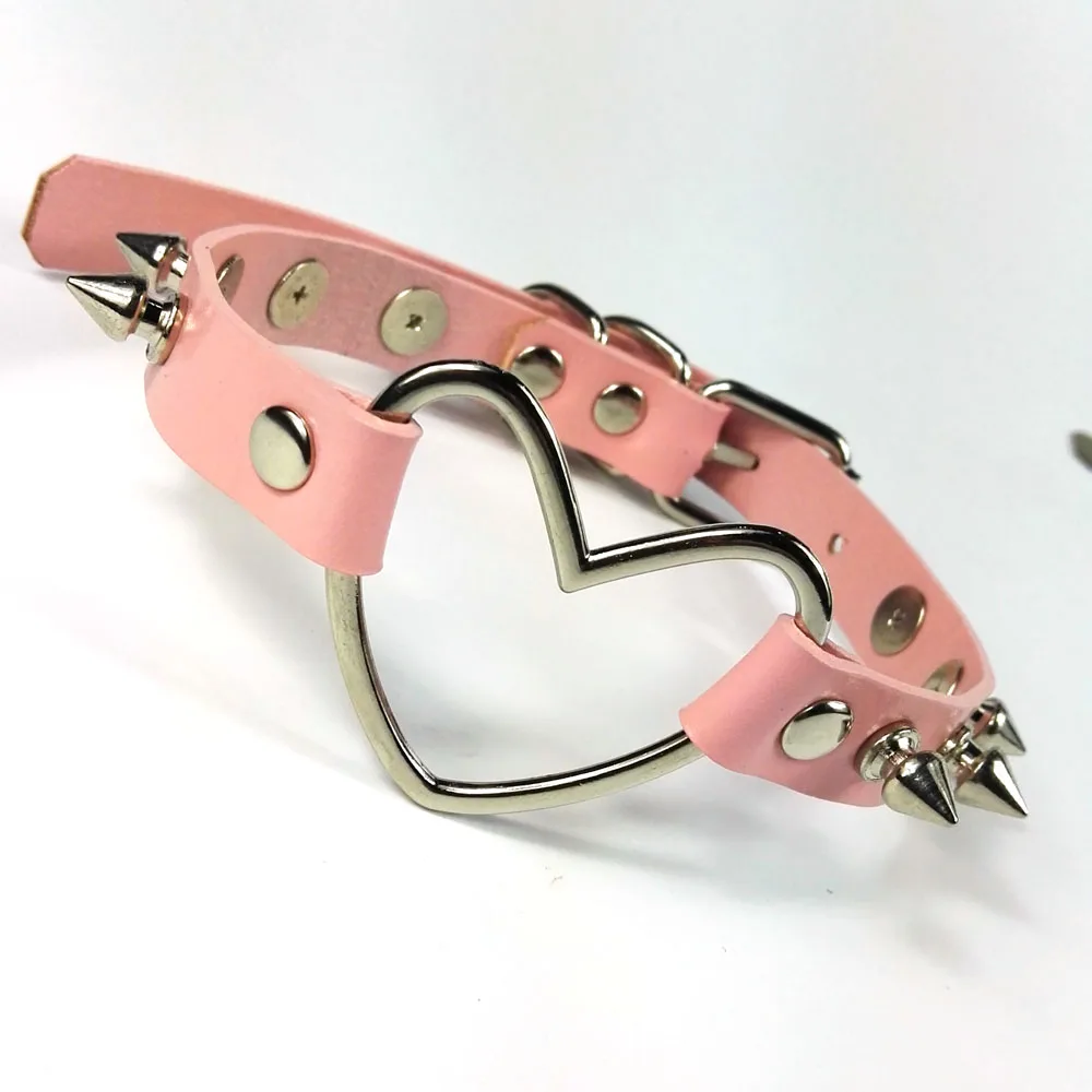 Женский кожаный чокер ручной работы в стиле Харадзюку 100% ошейник виде большого