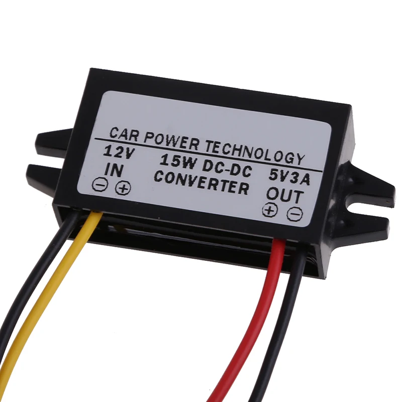 VODOOL DC 12V DC/DC 5V 3A 15 Вт автомобильный преобразователь питания для автомобильного