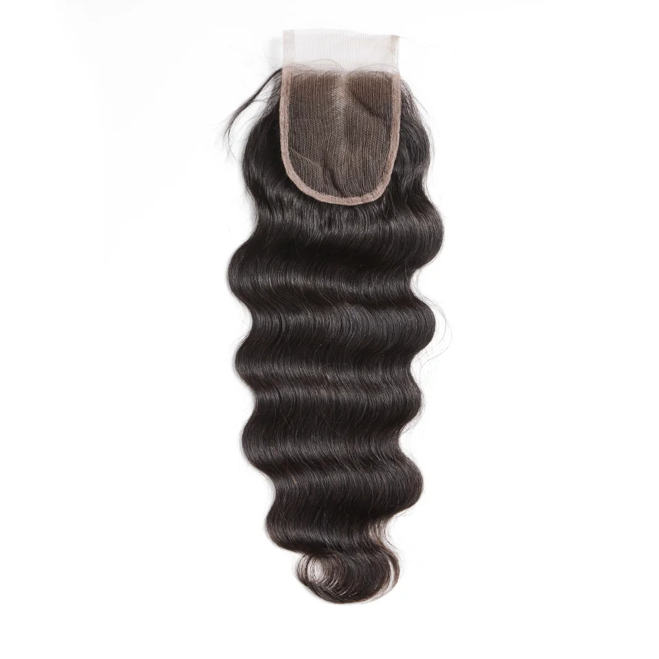 Luvin бразильские кружевные волосы объемная волна 100% натуральные Remy средняя часть