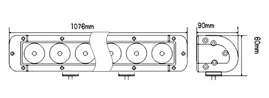 SOLICHT 42 ''дюймовый светодиодный светильник бар 260 Вт ультра яркий внедорожный на