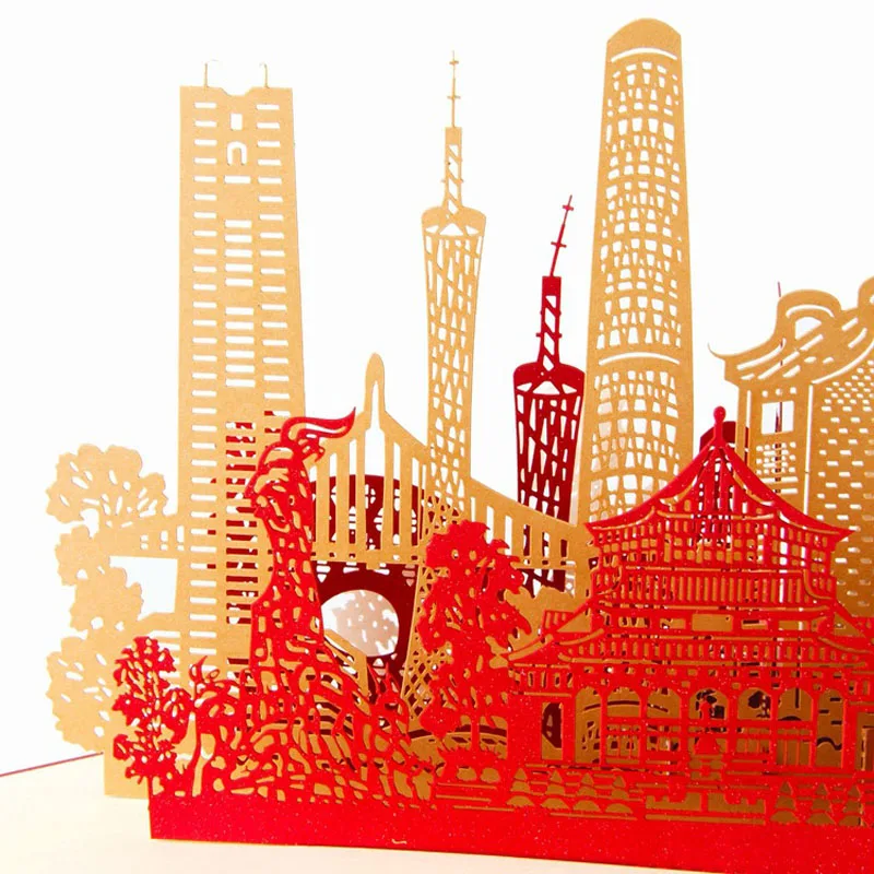 3D лазерная резка ручной работы резьба в городе Гуанчжоу бумажные