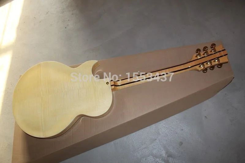 Free shipping Wholesale - Classic 175 Natural color the neck to strengthen JAZZ Semi Hollow Electric Guitar | Спорт и развлечения