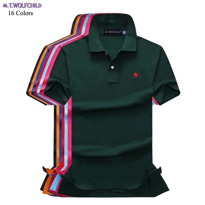 

Мужская хлопковая рубашка-поло, Повседневная брендовая рубашка-поло из 2020 хлопка с коротким рукавом и тонким лацканом, лето 100%