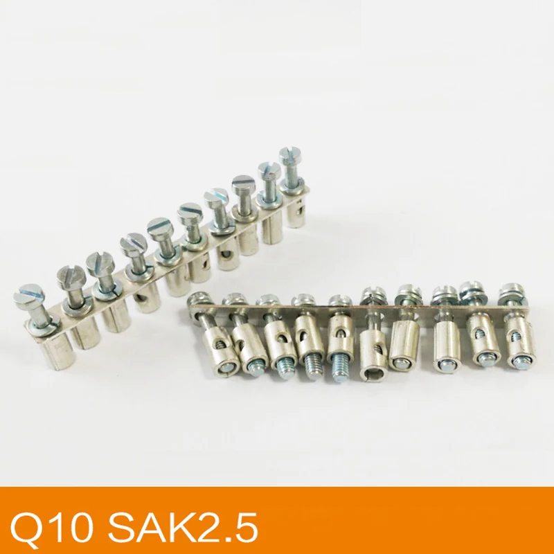 Клеммные колодки для Din-рейки Q10 SAK2.5 sas2.5/EN, аксессуары для прыжков