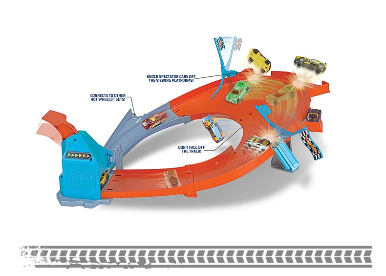Hotwheels игрушка гоночный трек гоночный автомобиль Дрифт мастер машина чемпиона трек соревнование игрушка с другом GBF81 для детей игрушки подарок