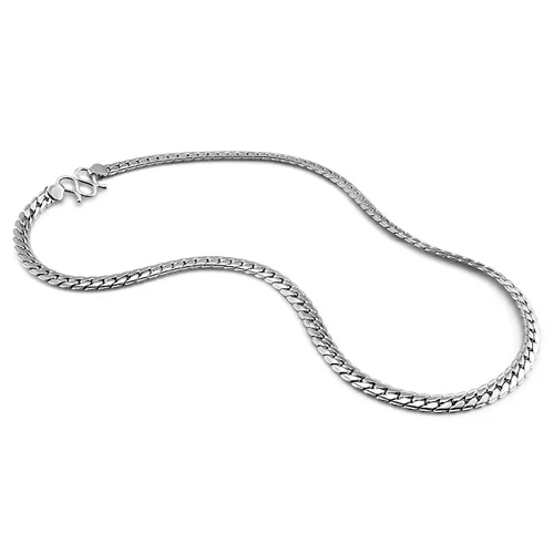 Классические модные мужские подвески из стерлингового серебра 7 мм 56 см