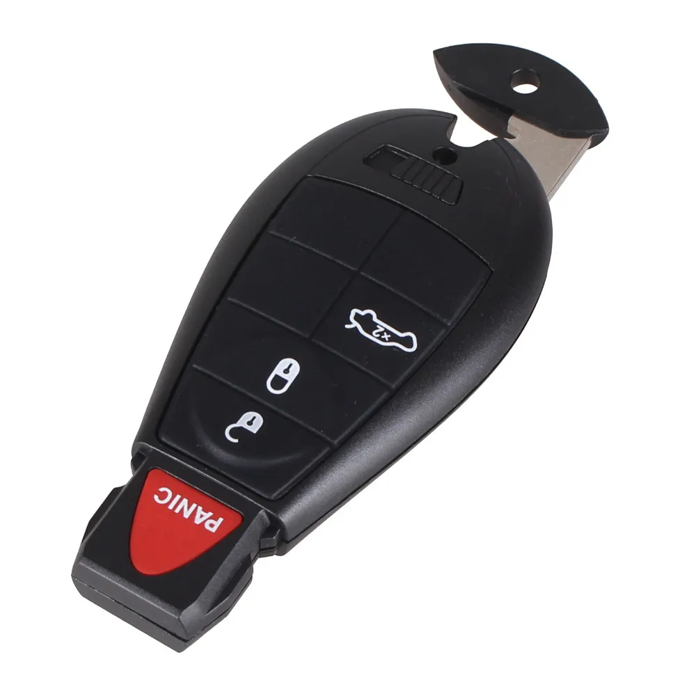 KEYYOU 3+ 1 Panic 4 кнопки умный дистанционный брелок для ключа автомобиля для Dodge Charger Magnum Challenger, Chrysler 300 2008-2012