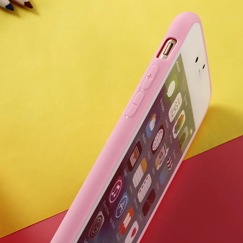 ТПУ карамельного цвета чехол для iPhone 7 8 Plus X XR XS Max роскошный мягкий задний Чехол 5 5S