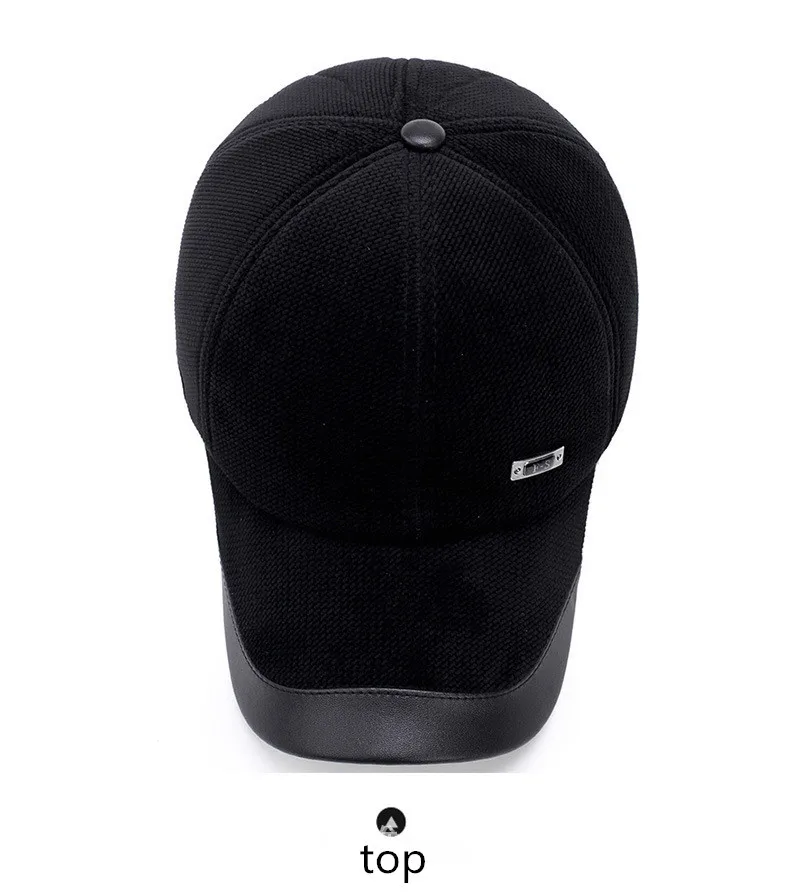 New Fashion Men Baseball Cap Shade Hats For Men Winter Spring Trucker Casual Cap Snapback Protect Ears Men Hat