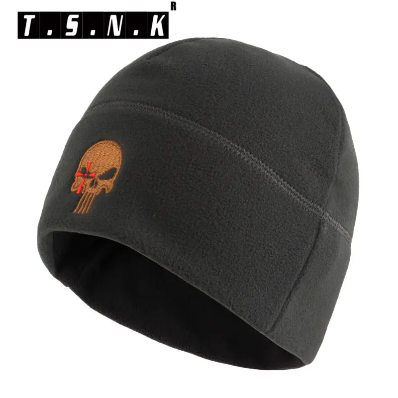 TSNK EDC новая уличная флисовая шапка Skullie зимняя утолщенная теплая шапочка охотничья Лыжная тактическая шапка