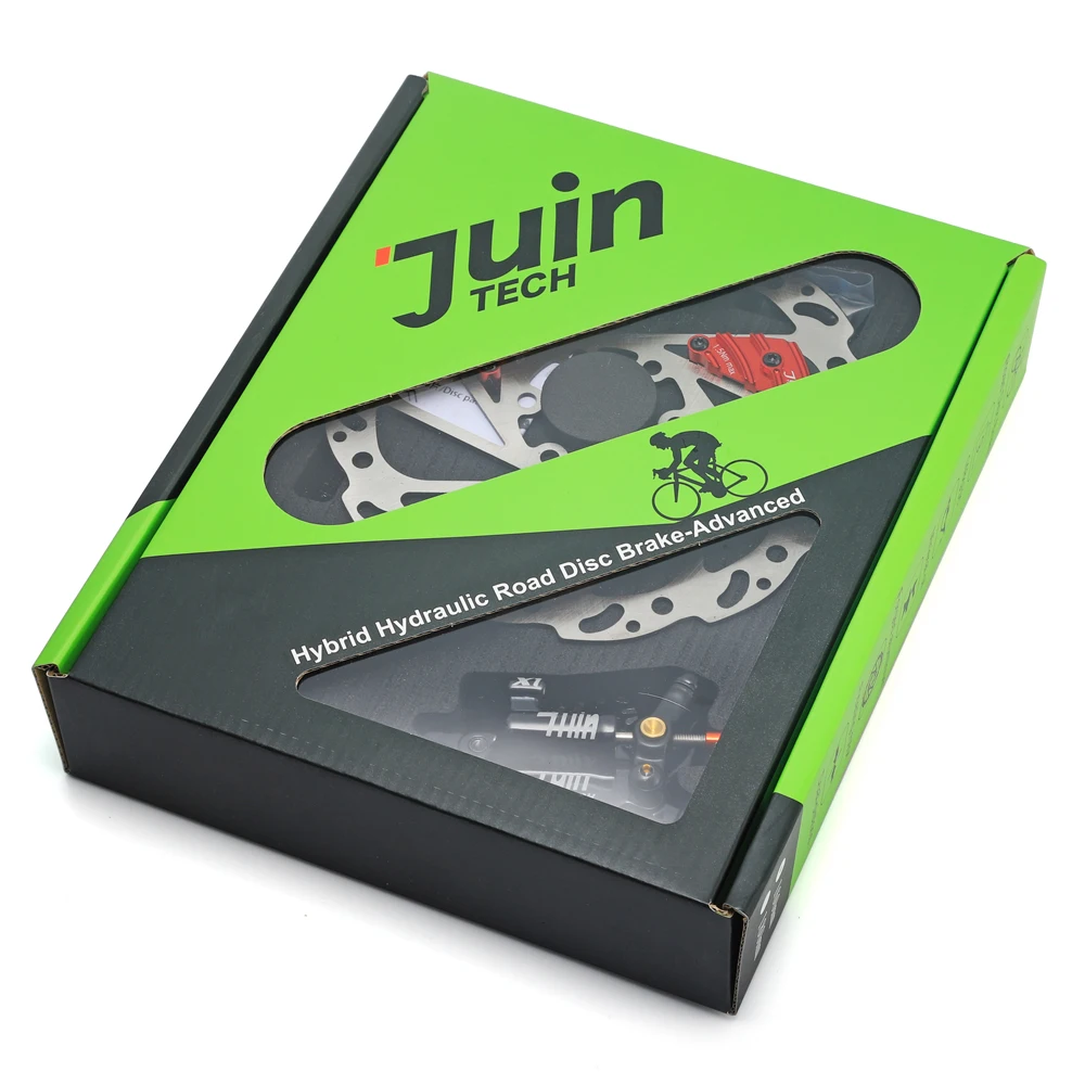 Juin Tech X1 гидравлический кабель тяните дисковый тормозной суппорт 160 мм ребра охлаждения для велокросса СХ дорога MTB Тайвань