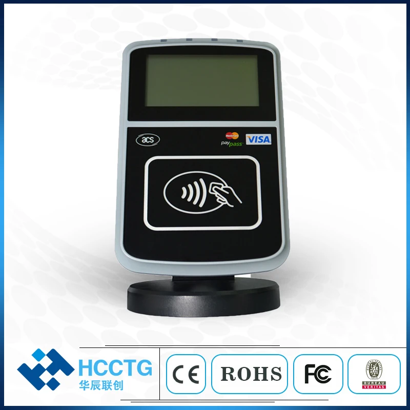 13,56 МГц USB+ RJ45 Интеллектуальный бесконтактный считыватель E-Banking и e-Payment с lcd+ SDK Kit-ACR123