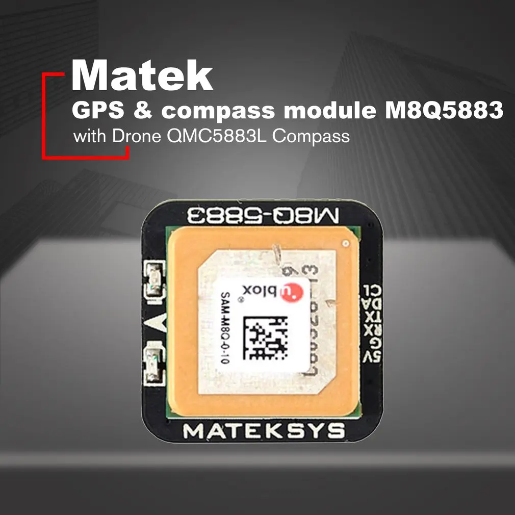 Matek System M8Q5883 Ublox SAMM8Q мини gps с QMC5883L компасом модуль для RC FPV гоночный Дрон Qudcopter