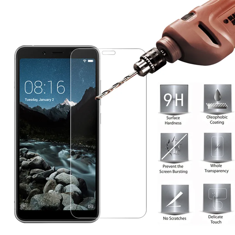 Закаленное стекло для Xiaomi Redmi 6A Защита экрана Xiao Mi Передняя прозрачная стеклянная