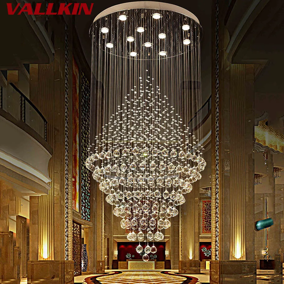 Modern Crystal Chandelier Lighting Luxury Chandeliers Lamp Hanging Light Lustres De Cristal Hotel Suspension Lamps | Освещение