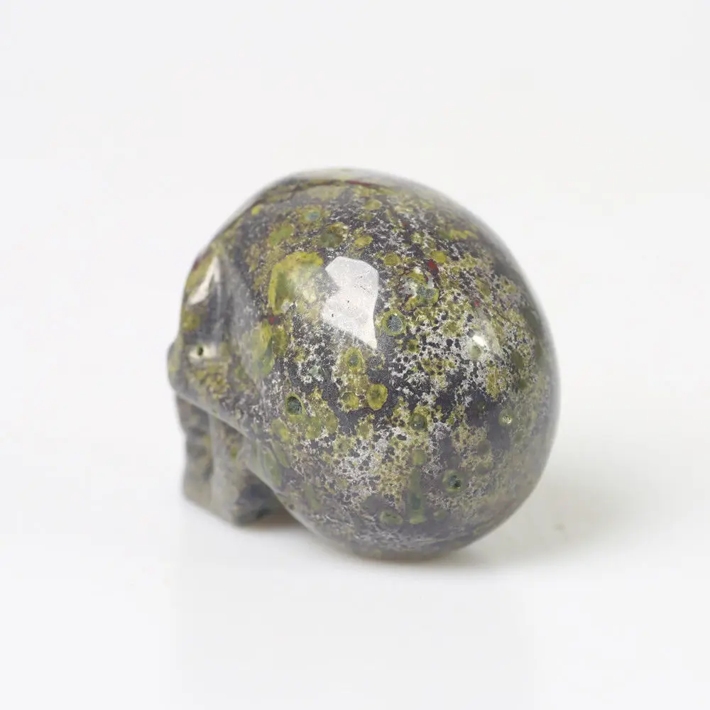 2 ''образец черепа из яшмы Unakite исцеляющая фигура камня|Камни| |