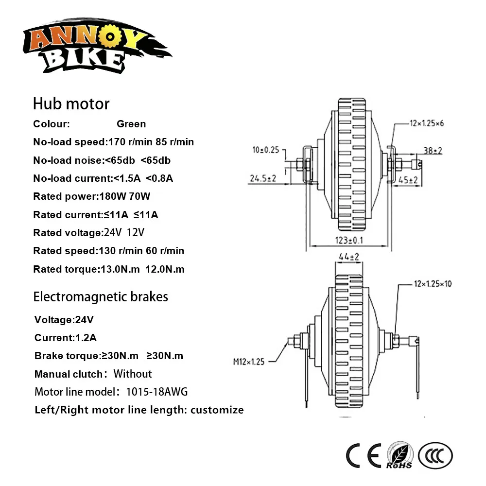 8 дюймов 24V180W концентратор велосипедный двигатель втулка без щеточный Шестерни Электрический мотор для центрального движения колеса, фара для электровелосипеда в скутер тормозной мотор для центрального движения колеса для скутера