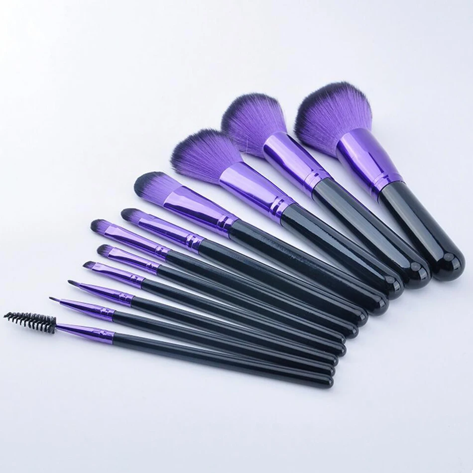 LADES 11pcs Full Set Mysterious Women Makeup Brush Kit Superior Professional Soft Cosmetic Brushes for Makeup-MB023 | Красота и