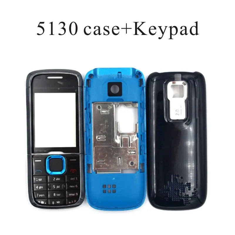 Для Nokia C5-00 5130 5530 5320 Корпус Передняя Лицевая панель рамка чехол+ задняя крышка/крышка батарейного отсека+ клавиатура