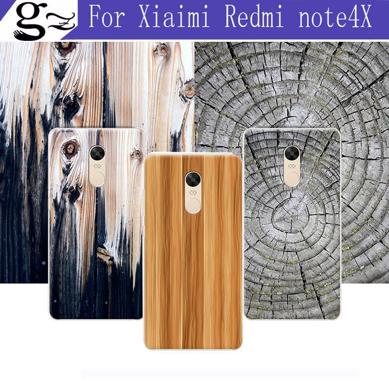 2 шт. оригинальный для Xiaomi Redmi note4X мягкий чехол Мода Дерево полоса серии картина
