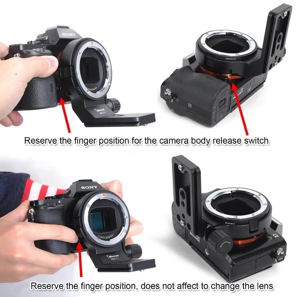 IShoot Объектив воротник поддержка для Sigma MC-11 крепление линза-конвертер адаптер штатив крепление кольцо Замена база Arca swiss RRS совместимый