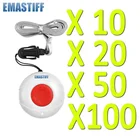 Водонепроницаемая беспроводная Аварийная кнопка 102050100 шт Аварийная кнопка для системы безопасности аварийный вызов и дверной звонок Система 433 МГц