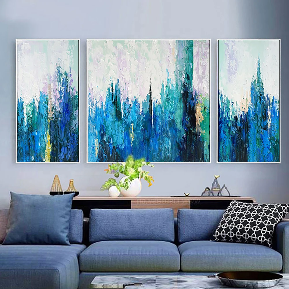 Laminas decorativas pared cuadros абстрактная картина настенная живопись для гостиной большой
