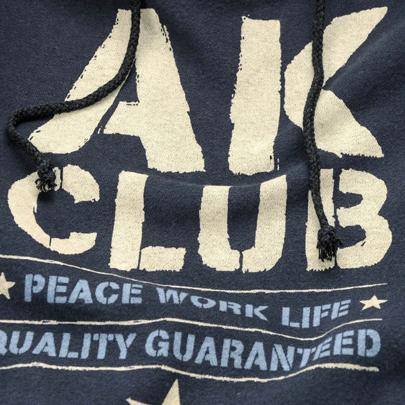 АК-клуб флис дизайнер шаблон печати с капюшоном из мягкого хлопка ребра нижней