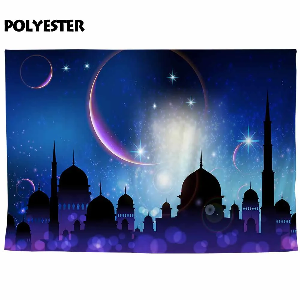 Allenjoy Рамадан кареем ИД Мубарак фотографический фон боке ислам мечеть башня